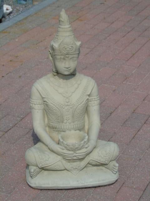 Thaise stenen Boeddha gereconstrueerd, geweldige prijs!, Tuin en Terras, Ophalen, Nieuw, Steen, Boeddhabeeld