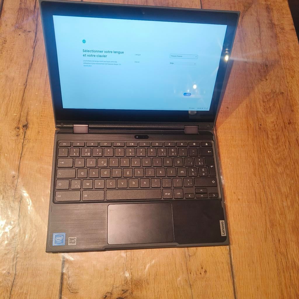 Chromebook 300e 2021 de Lenovo, Enlèvement ou Envoi, Azerty, Avec écran tactile, SSD