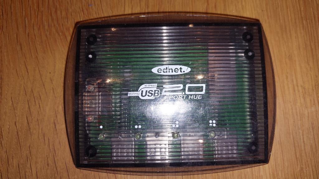 Hub 4x USB 2.0 EDNET, Computers en Software, Dockingstations, Ophalen, Gebruikt, USB-hub, EDNET