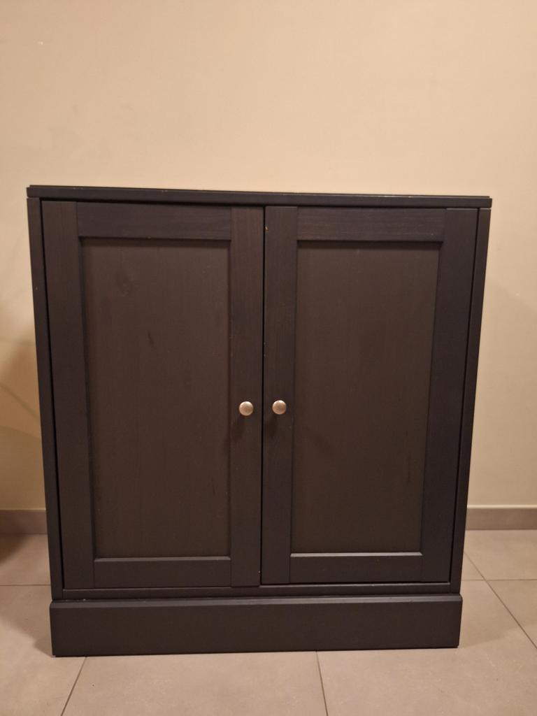 Houten kast donkerbruin - IKEA HAVSTA, Ophalen, Minder dan 150 cm, Minder dan 100 cm, 25 tot 50 cm