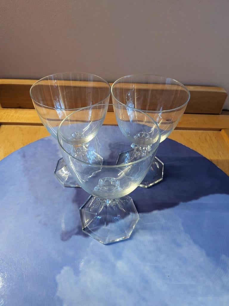 Verres à vin en cristal Val Saint-Lambert, Antiquités & Art, Enlèvement