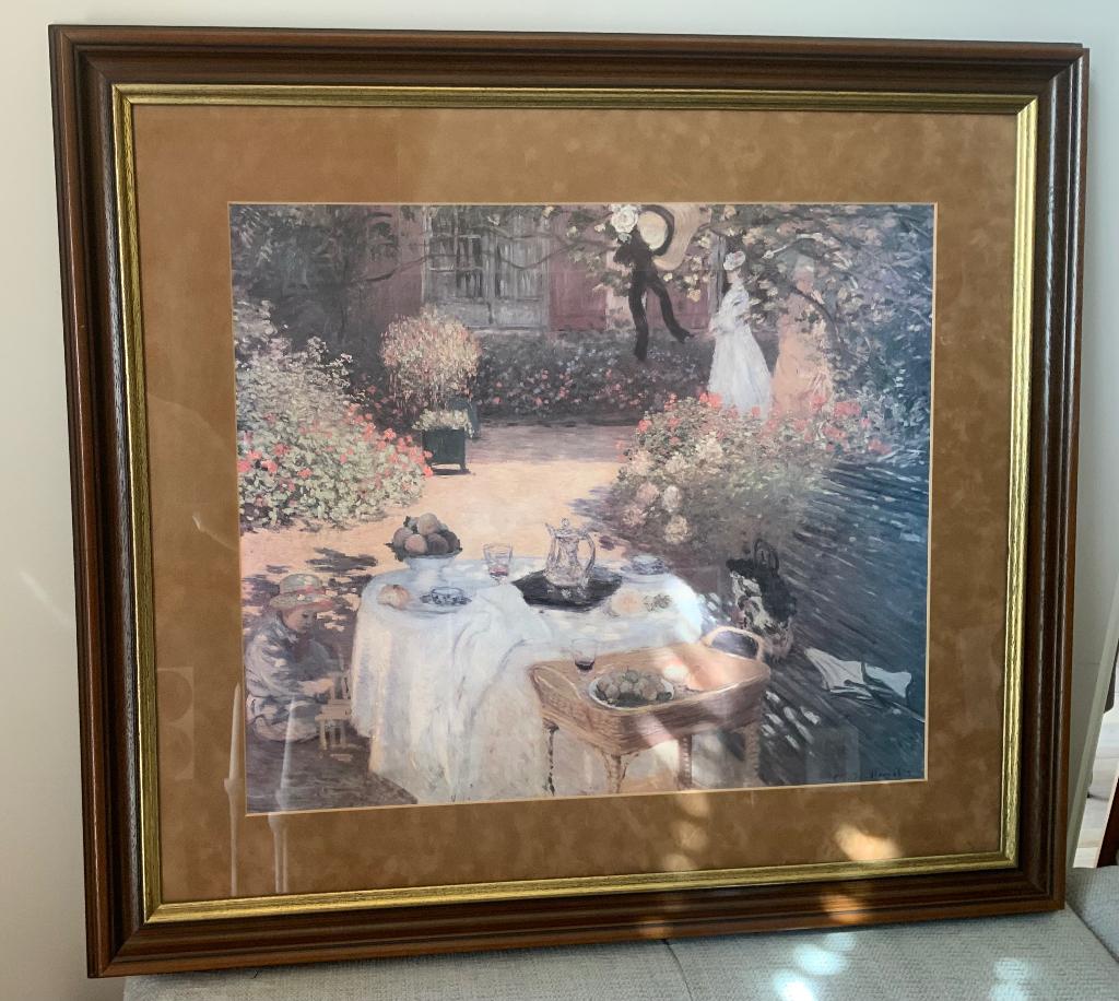 Claude Monet lijst 80x70cm, Boeken, Kunst en Cultuur | Beeldend, Ophalen, Zo goed als nieuw, Schilder- en Tekenkunst, Différents auteurs