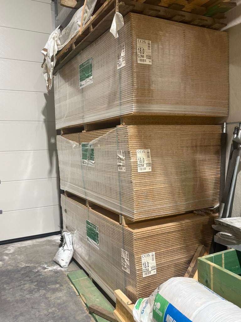 Osb 3 18mm 244x59 cm norbord, Doe-het-zelf en Bouw, Hout en Planken, Ophalen, Nieuw