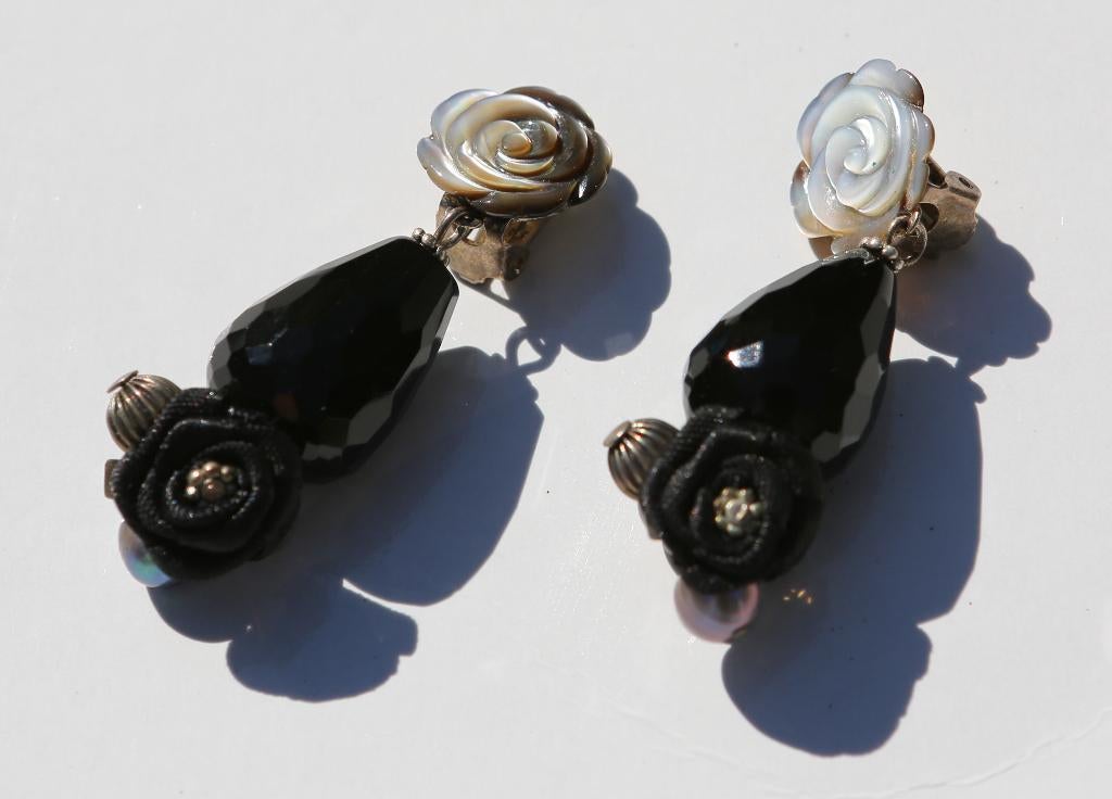 Prachtige clipoorbellen - nieuw, Handtassen en Accessoires, Oorbellen, Ophalen of Verzenden, Nieuw, Zwart