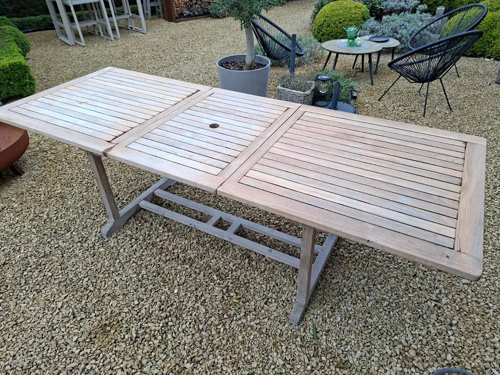 Buitentafel , tuintafel teak, Tuin en Terras, Ophalen