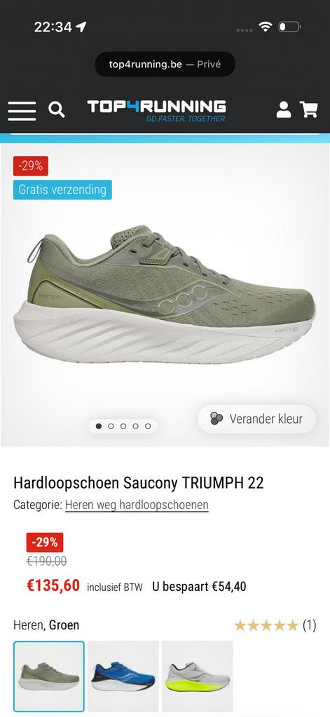 Saucony sneakers 46, Ophalen of Verzenden, Zo goed als nieuw, Sneakers