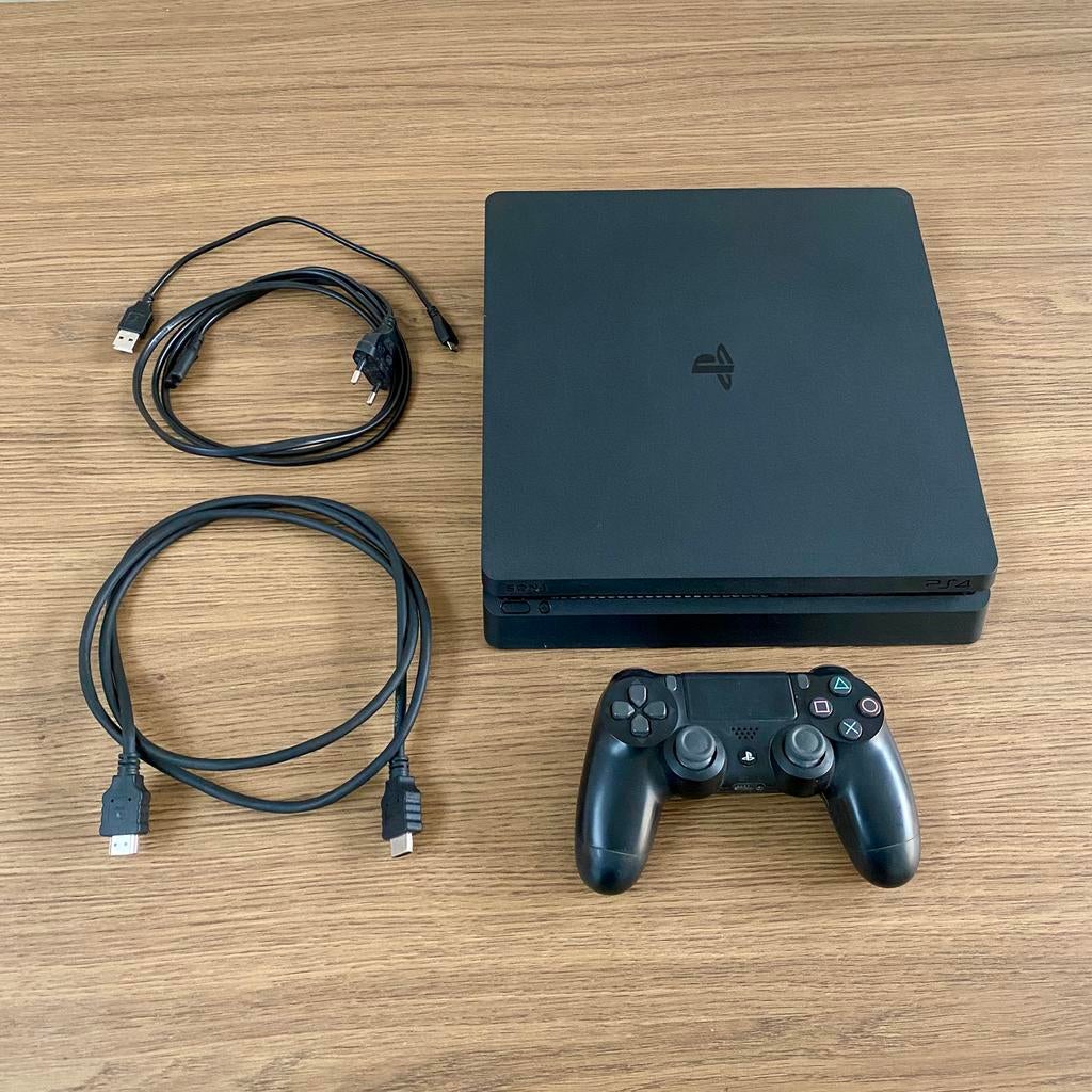 Playstation 4 Slim in top-conditie, 500 GB, Avec 1 manette, Enlèvement, Utilisé