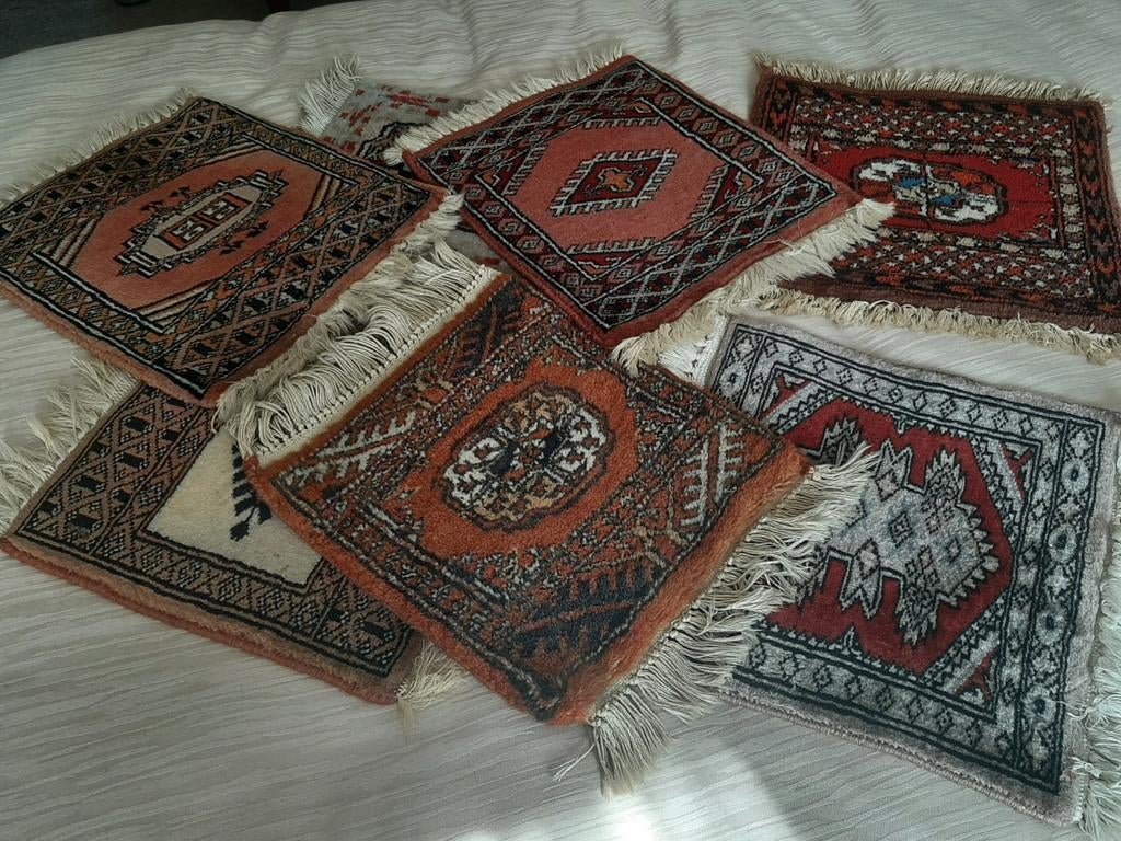 VINTAGE: Oosterse tapijtjes, Antiek en Kunst, Antiek | Tapijten, Tafelkleden en Textiel, Ophalen