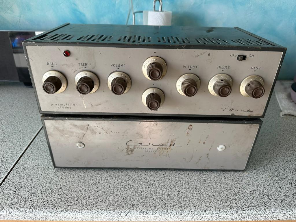 Ampli et préampli à lampes Carad AAS26 et PPC27, Enlèvement ou Envoi, Amplificateur