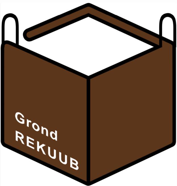 Grondzak 1m³ REKUUB (grond/zand met stenen), Ophalen, Zo goed als nieuw