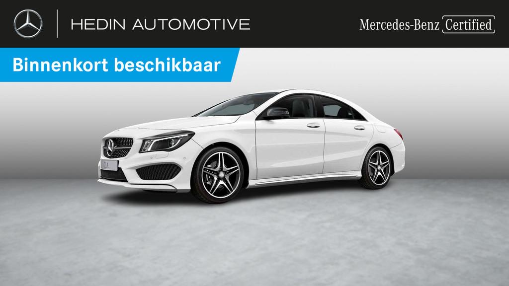 Mercedes-Benz CLA-klasse 180 D Coupé AMG Line | Navigatie |, Auto's, Stof, Gebruikt, Euro 6, Wit