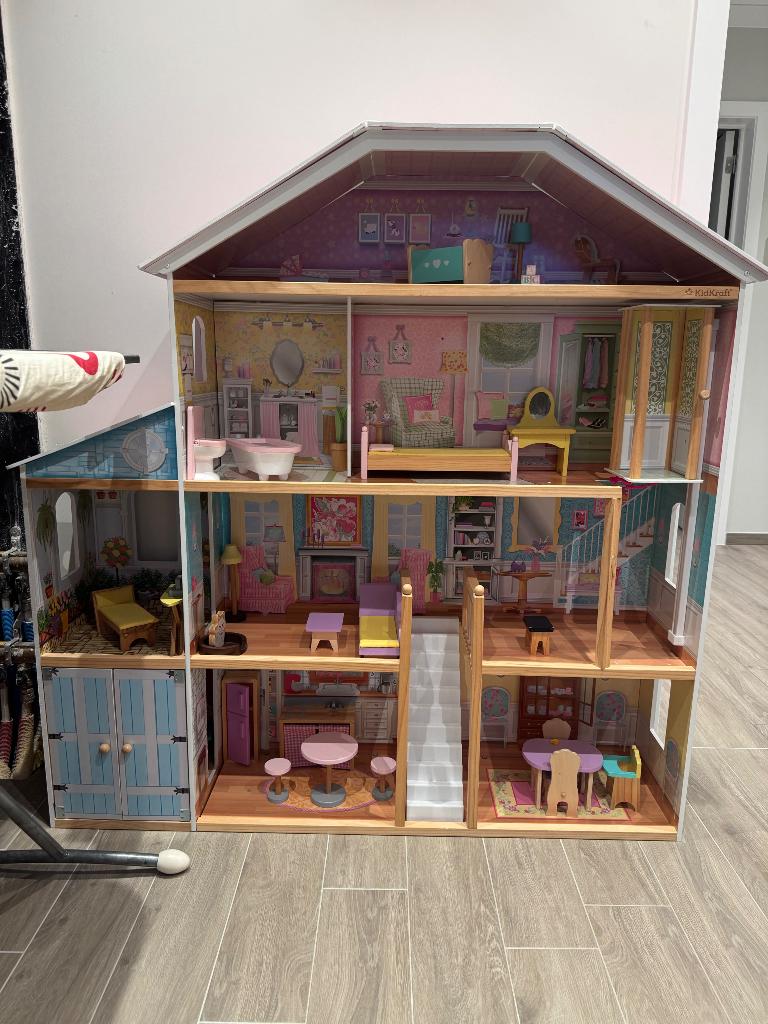 Poppenhuis Kidkraft, Kinderen en Baby's, Speelgoed | Poppenhuizen, Ophalen, Zo goed als nieuw, Poppenhuis
