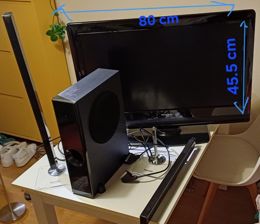 Tv 'Hisense' en soundbar: home theater system HT- SL 70, Audio, Tv en Foto, Home Cinema-sets, Ophalen, Soundbar