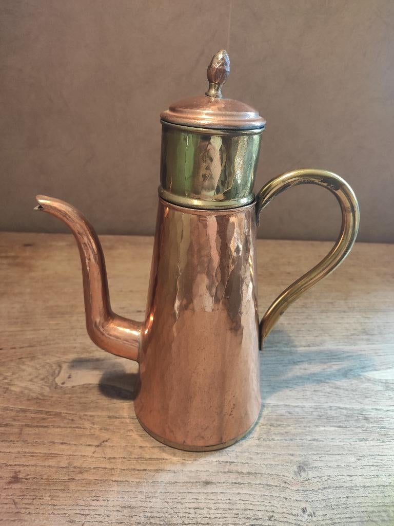 Koperen koffiekan, 18,5 cm, Maudoux Dinant, Enlèvement, Cuivre