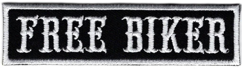 Free Biker stoffen opstrijk patch embleem #5, Verzenden