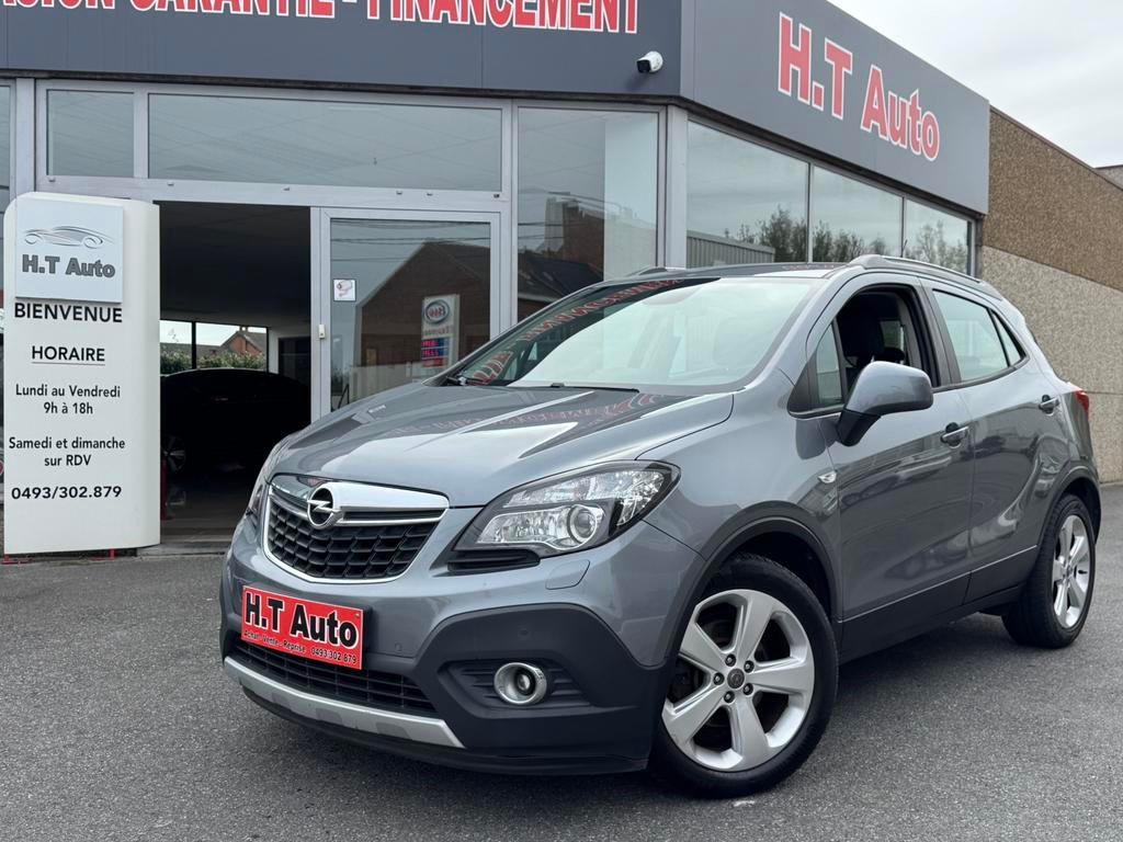 Opel mokka 1.6i es/airco/gps/euro5/garantie!!, Auto's, Voorwielaandrijving, Euro 5, Stof, Zwart