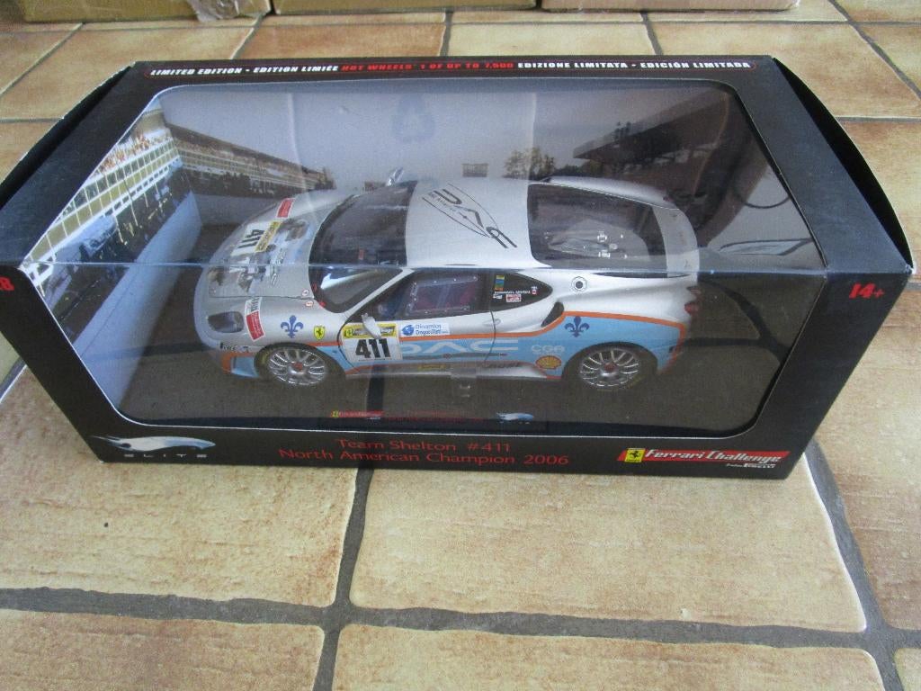 hotwheels elite ferrari f430 challenge 1:18, Hobby en Vrije tijd, Ophalen of Verzenden, Gebruikt, Auto, Overige merken