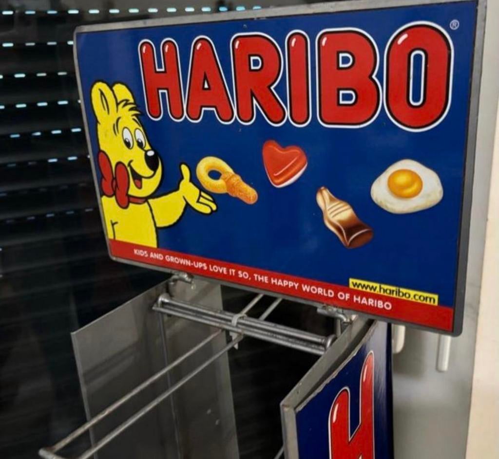 Groot Haribo-display van plaatstaal, Ophalen, Gebruikt