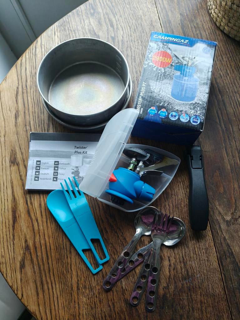 Campingaz Twister Plus PZ + keukengerei, Caravans en Kamperen, Kampeeraccessoires, Ophalen