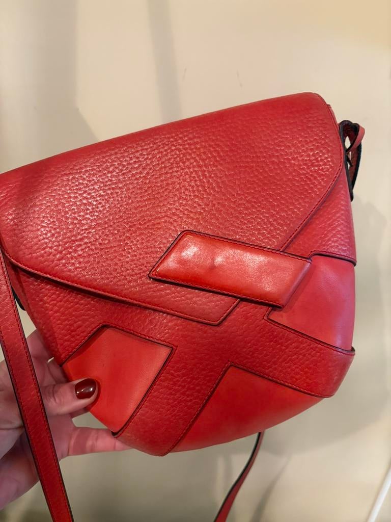 DELVAUX DÉSAVROYE vintage crossbody tas, Enlèvement ou Envoi, Comme neuf, Rouge