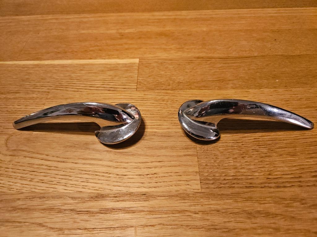 DKW 2 chromé handvaten (deurgreep), Motoren, Ophalen of Verzenden, Gebruikt