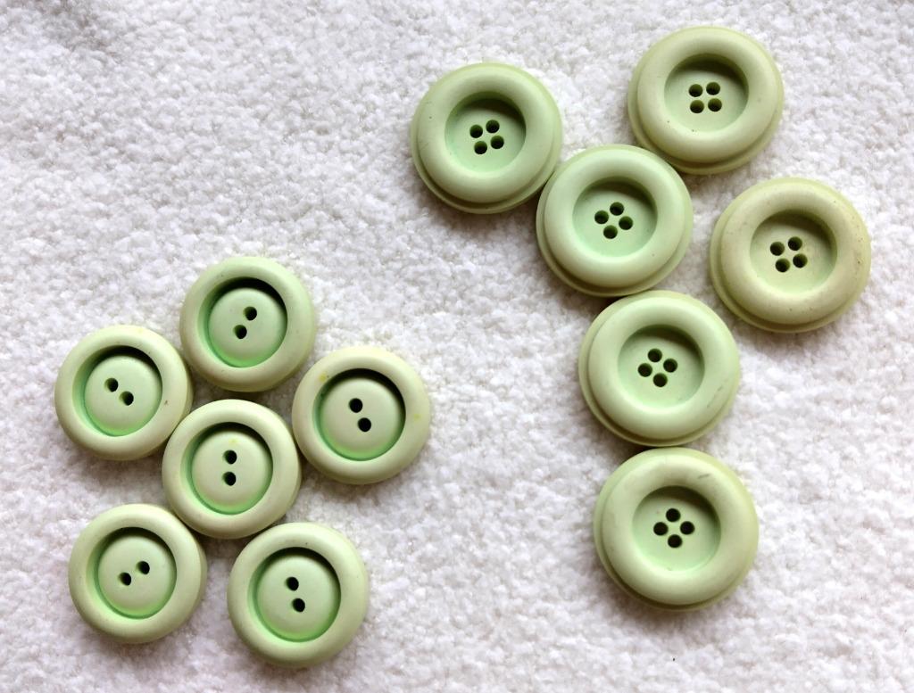 Set knopen in pistache kleur, Ophalen of Verzenden