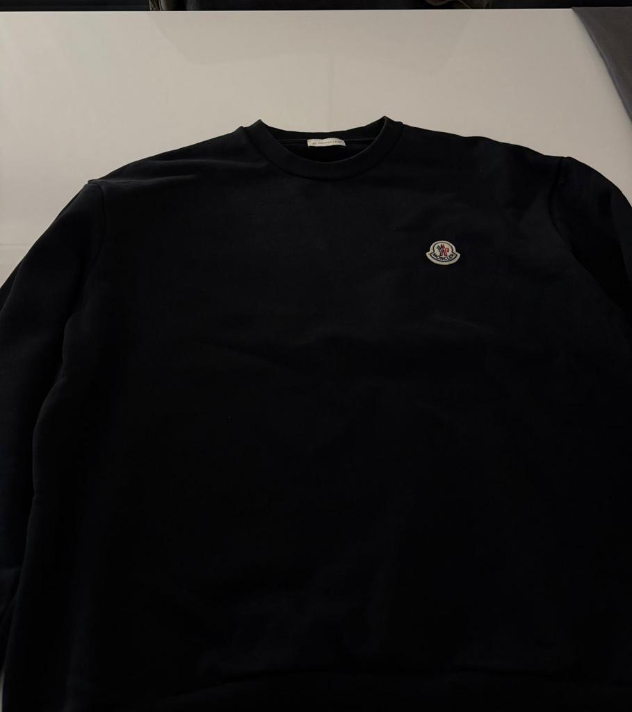 Moncler trui zwart, Kleding | Heren, Ophalen of Verzenden, Zo goed als nieuw, Maat 48/50 (M), Zwart