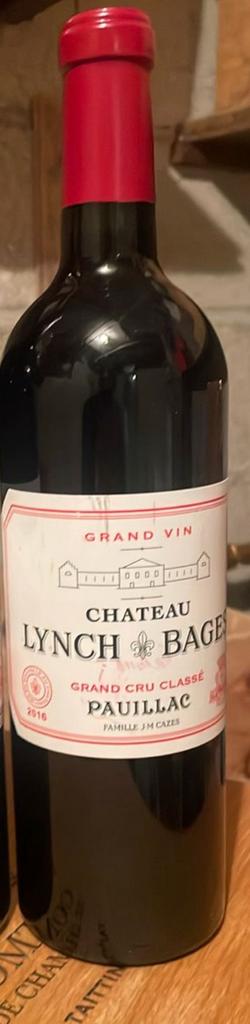 Vin pauillac Château Lynch bages 2016, Collections, Enlèvement ou Envoi, Comme neuf