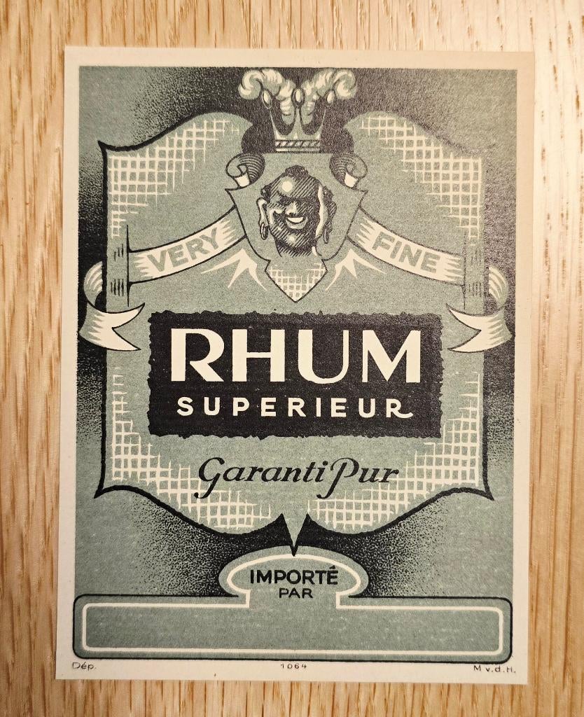 Rhum Supérieur Very Fine Etiquette ancienne - Label 102, Enlèvement ou Envoi, Autres types