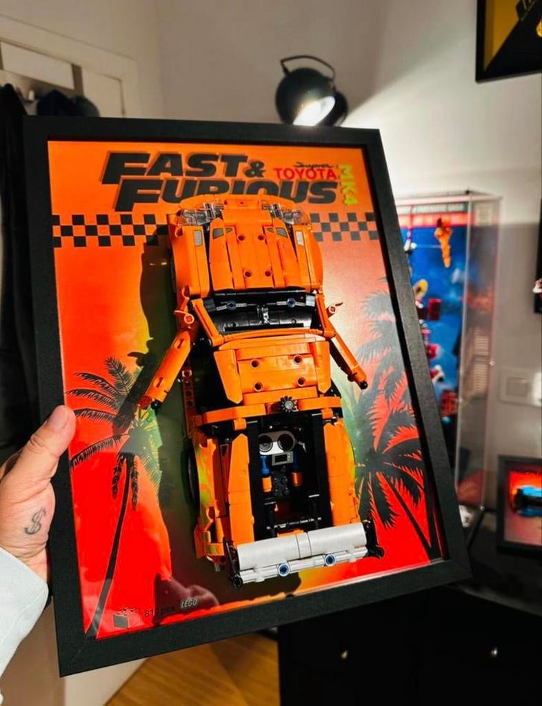 Frame 30x40 cm compatibel met technische LEGO, Ophalen of Verzenden, Zo goed als nieuw, Lego