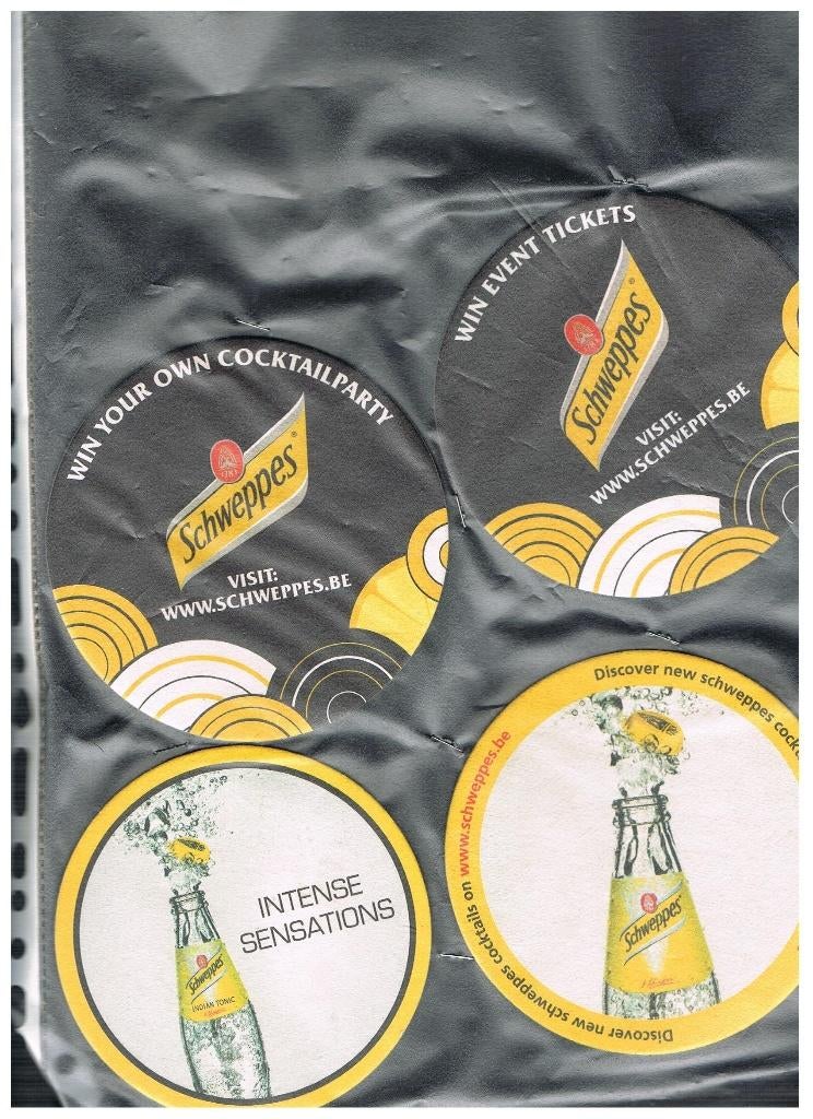 FEUTRE SCHWEPPES, Collections, Envoi, Neuf, Sous-bock