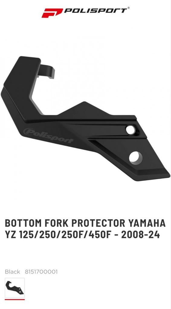 Polisport zwart 8151700001 voorvork bescherming, Motoren, Ophalen of Verzenden, Nieuw