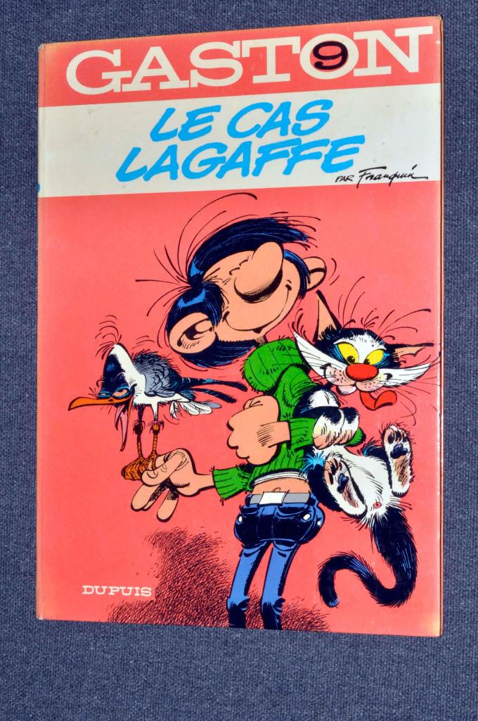 GASTON LAGAFFE bd No. 9 ( 1971) dos rond, Envoi, Gaston ou Spirou, Comme neuf, Livre ou Jeu