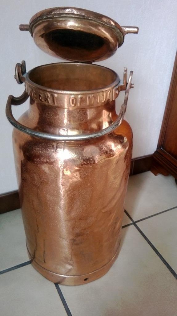 Cruche à lait cuivré, Antiquités & Art, Enlèvement