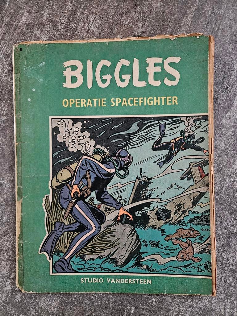 Biggles studio Vandersteen bruin blauwe druk, Boeken, Ophalen