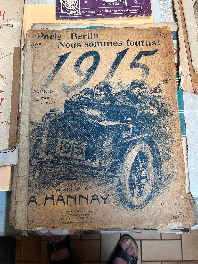 oude partituren, Ophalen, Gebruikt