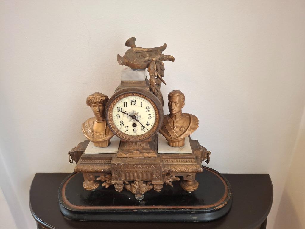 horloge avec la Reine Elisabeth - Roi Albert I., Collections, Enlèvement ou Envoi, Utilisé, Autres types