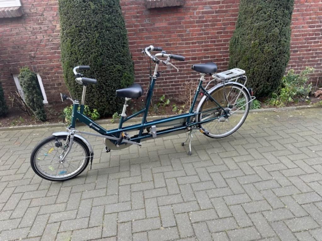 Van Raam Twinny Tandem, inschakelbare vrijloop, Minder dan 10 versnellingen, Minder dan 49 cm, Ophalen of Verzenden, Zo goed als nieuw