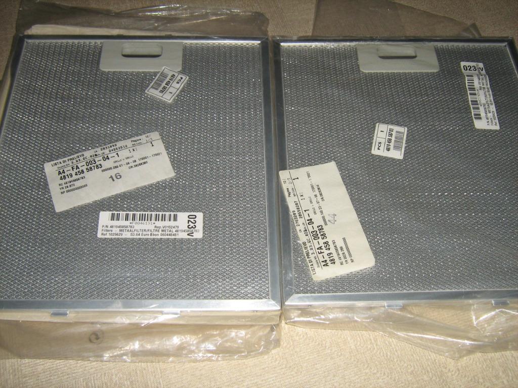 2 - DAMPKAP METAALVETFILTERS  *** NIEUW in VERPPAKING ***, Ophalen of Verzenden, Nieuw