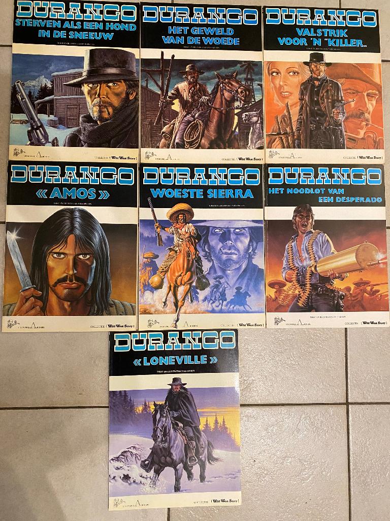 Série de 7 livres Durango, collection Wild West Story, Livres, BD, Enlèvement ou Envoi, Série complète ou Série, Yves Swolfs, Utilisé