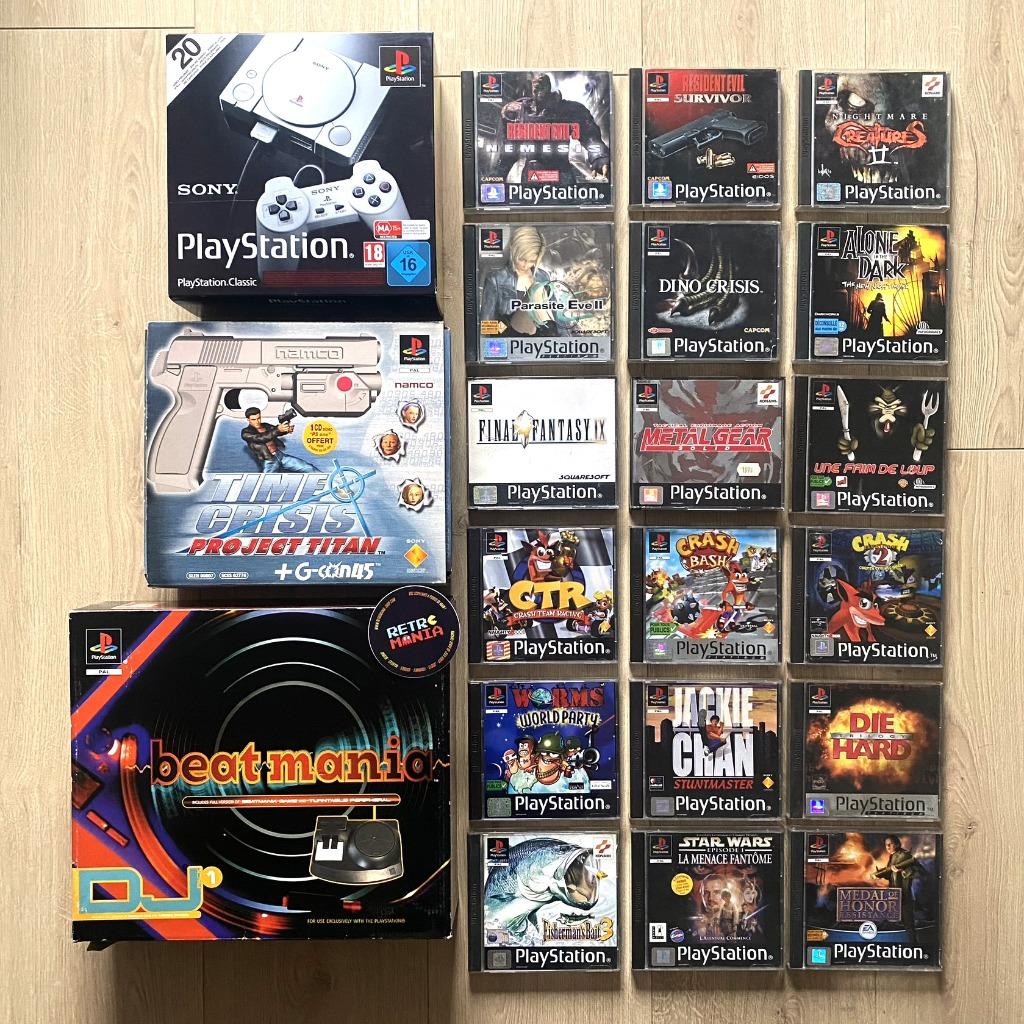 Playstation Classic Miniconsole + games + accessoires, Games en Spelcomputers, Games | Sony PlayStation 1, Ophalen of Verzenden