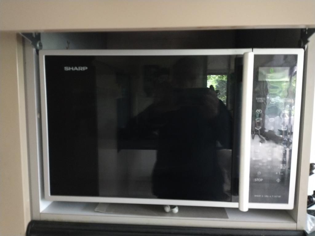 sharp R-969 INA  microwave en heteluchtoven, Elektronische apparatuur, Ovens, Ophalen, Minder dan 45 cm, Gebruikt, Grill