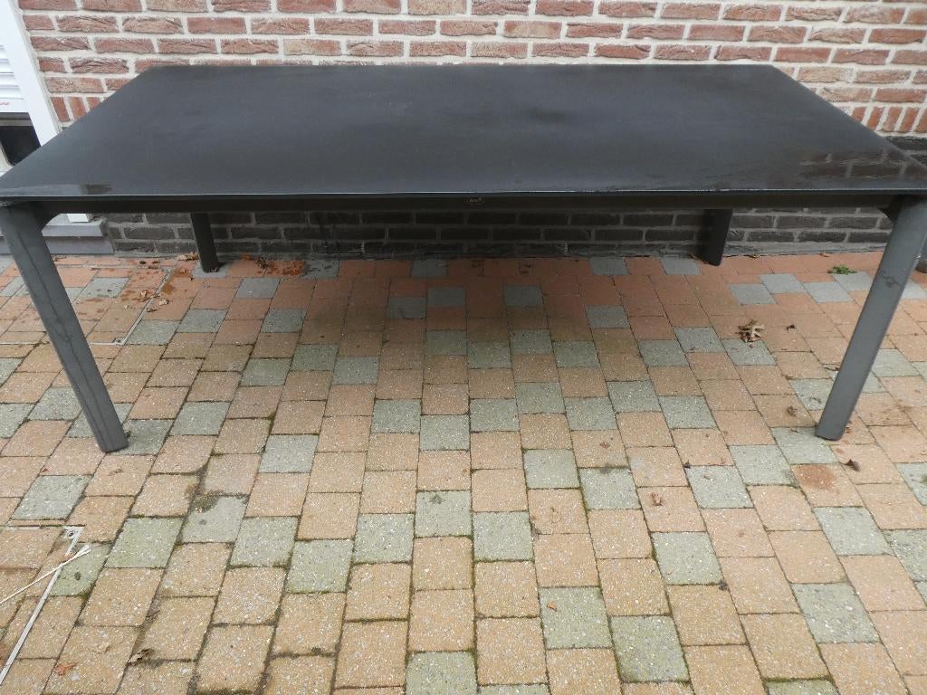 tuintafel met stoelen, Tuin en Terras, Ophalen, Gebruikt, Rechthoekig