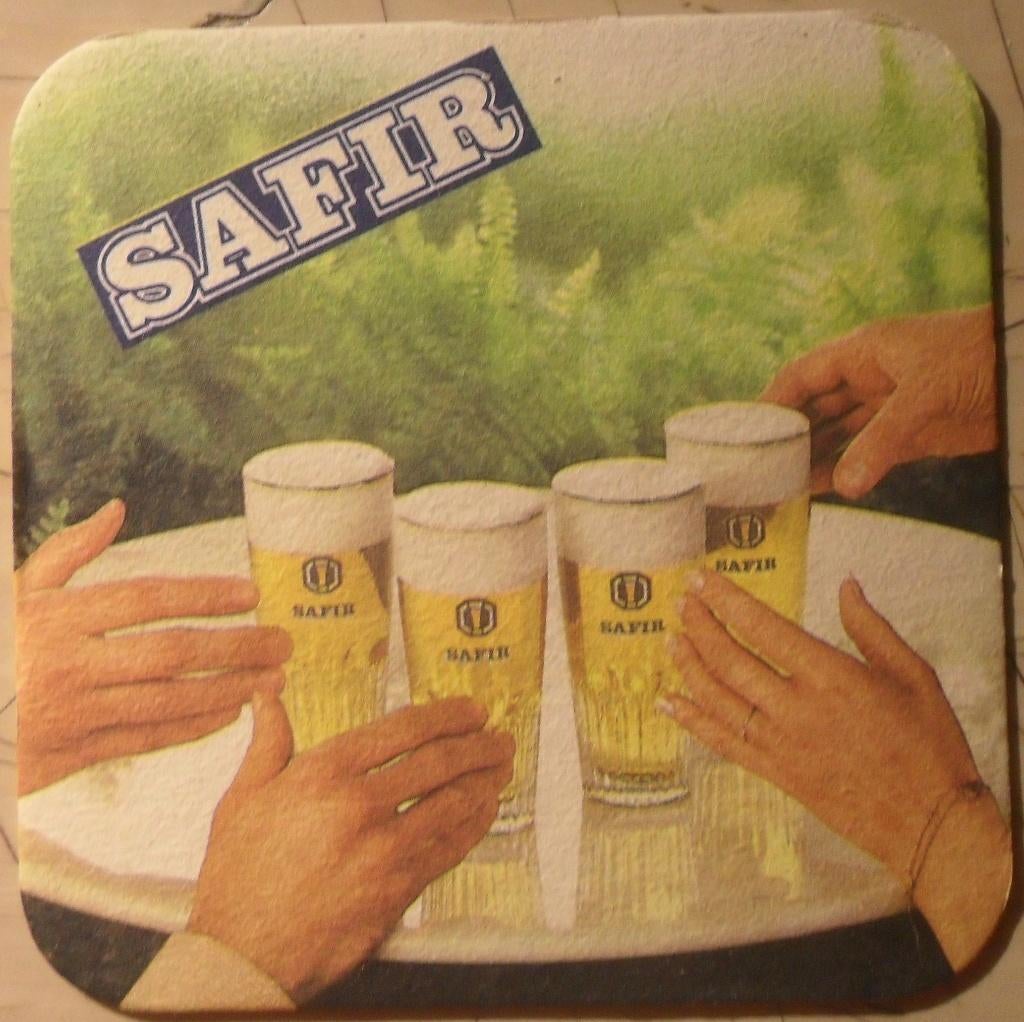 Sous-bock Safir, Collections, Marques de bière, Enlèvement ou Envoi, Sous-bock