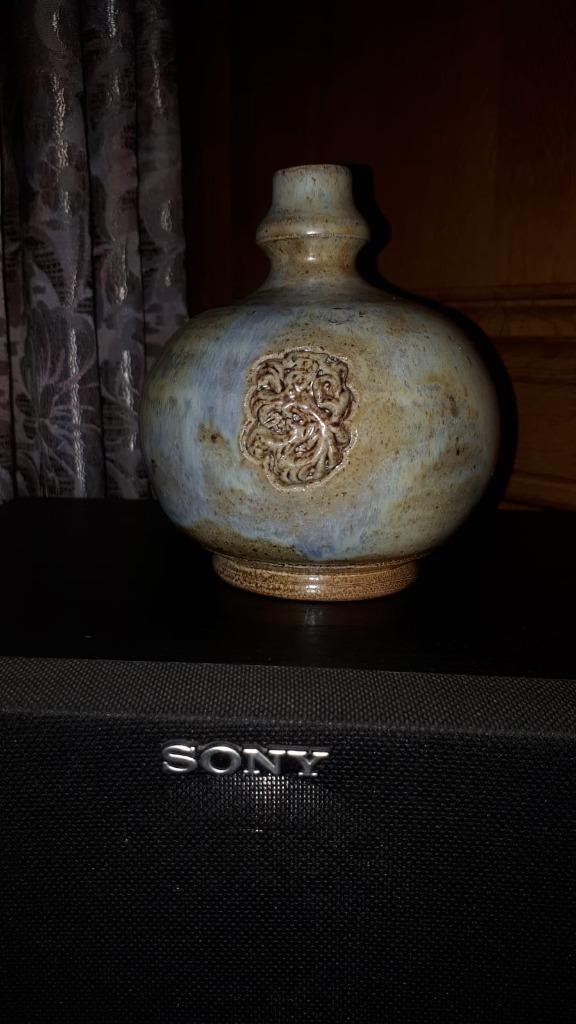 Art-deco keramieke vaas van 'Roger Guérin' genummerd, Antiek en Kunst, Antiek | Vazen, Ophalen of Verzenden