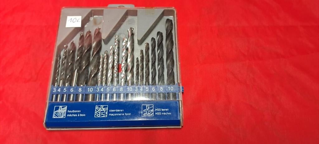 Coffret de forets en coffret HSS + coffret de 3 types de for, Bricolage & Construction, Outillage | Foreuses, Comme neuf, Enlèvement ou Envoi