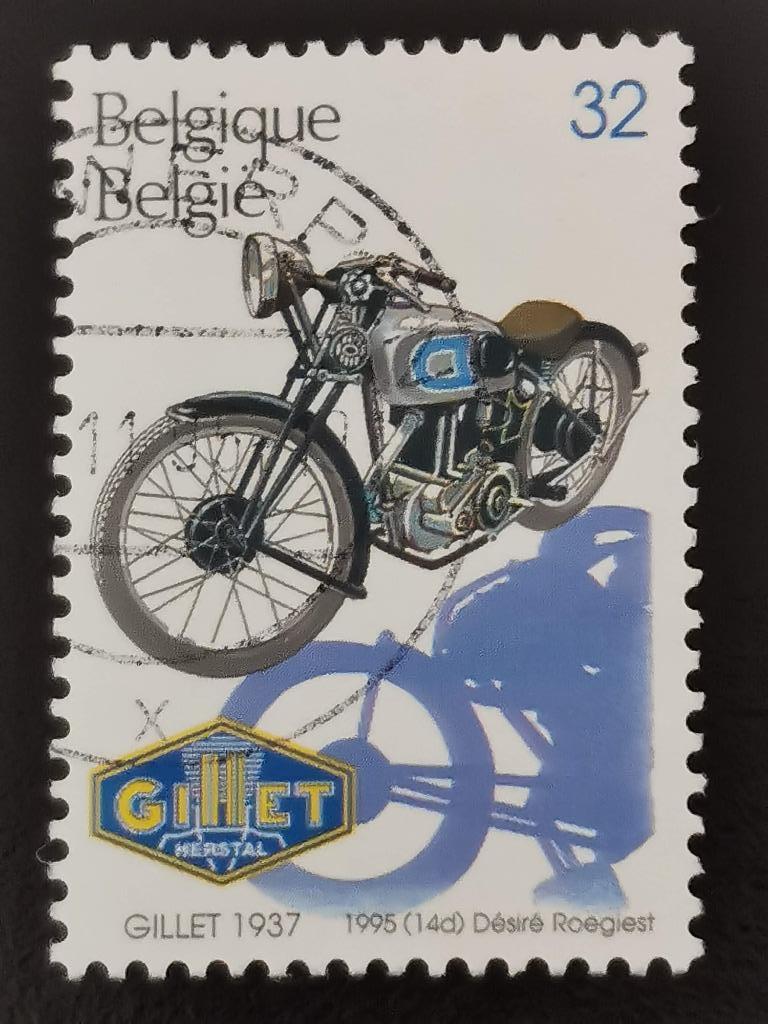 Belgique 1995 - vieilles motos belges, Enlèvement ou Envoi, Affranchi, Véhicules