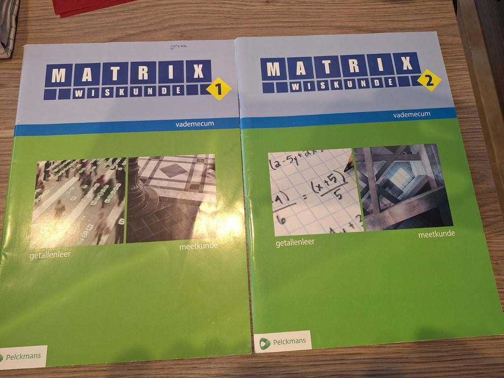 MATRIX WISKUNDE VADEMECUM GETAL.LEER MEETKUNDE DEEL 1&2, Enlèvement, Comme neuf, Néerlandais