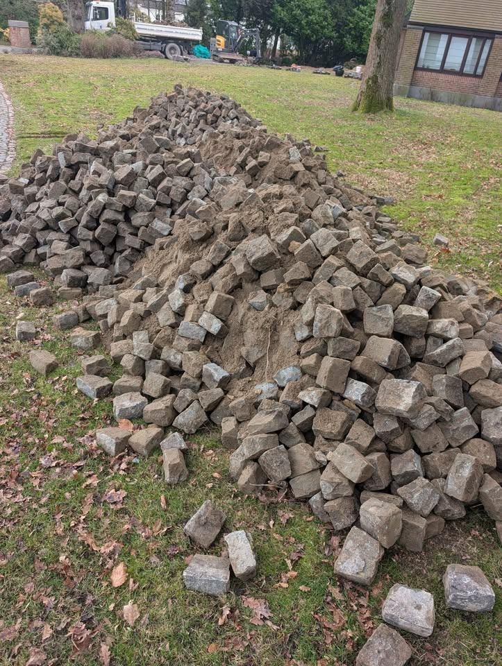 Steenklinkers, Tuin en Terras, Tegels en Klinkers, Ophalen, Gebruikt, Overige typen, Natuursteen