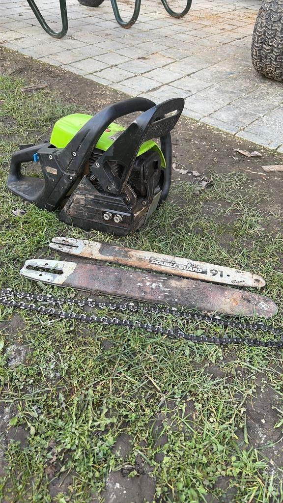 Tronçonneuse à réparer ou pour pièces, Jardin & Terrasse, Enlèvement, Utilisé